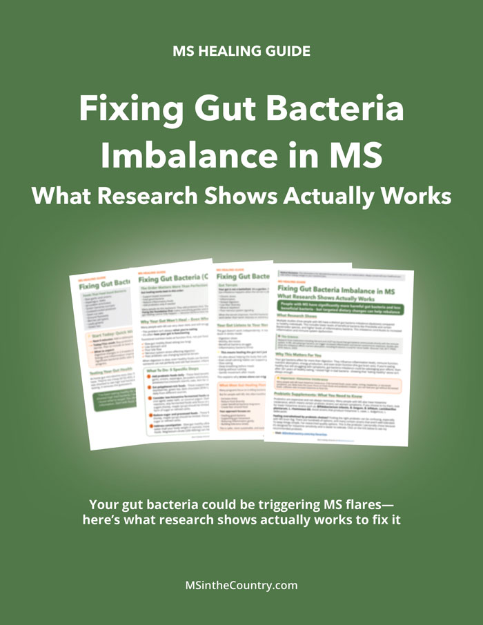 Cover of the “Fixing Gut Bacteria Imbalance in MS” healing guide