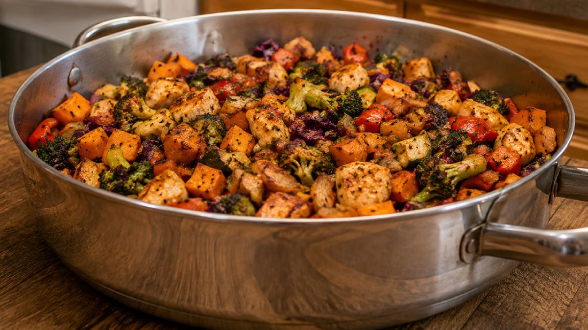 Sweet Potato Breakfast Hash (MS-Friendly, One Skillet, Any Meal)