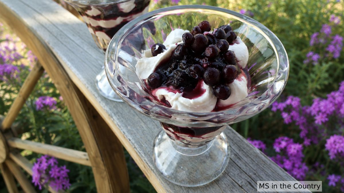 Huckleberry Coconut Whipped Cream (A Dairy-Free Dessert Worth Picking Berries For)