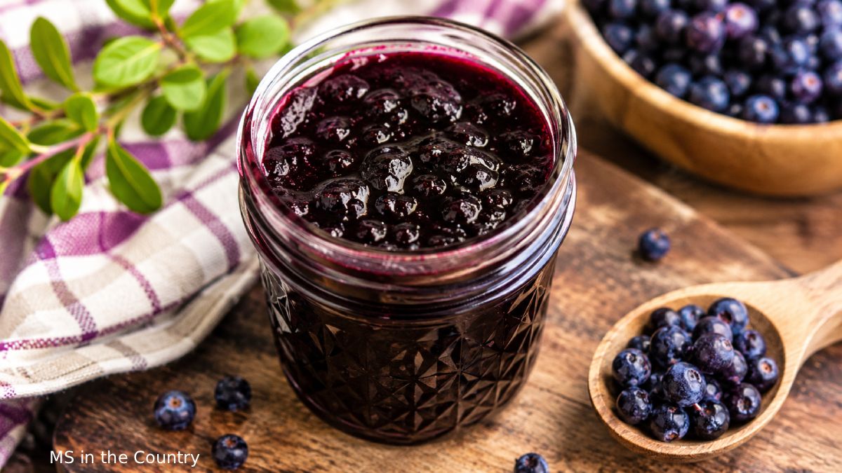 Wild Huckleberry Jam (No Pectin, No Processed Sugar, No High Fructose Corn Syrup)