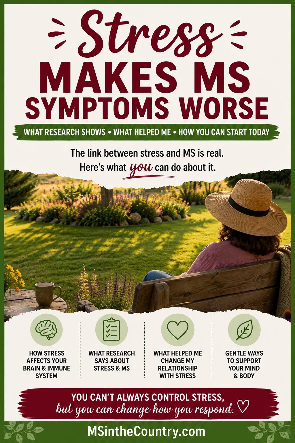 Stress makes MS symptoms worse — what research shows, what helped me, and how you can start today