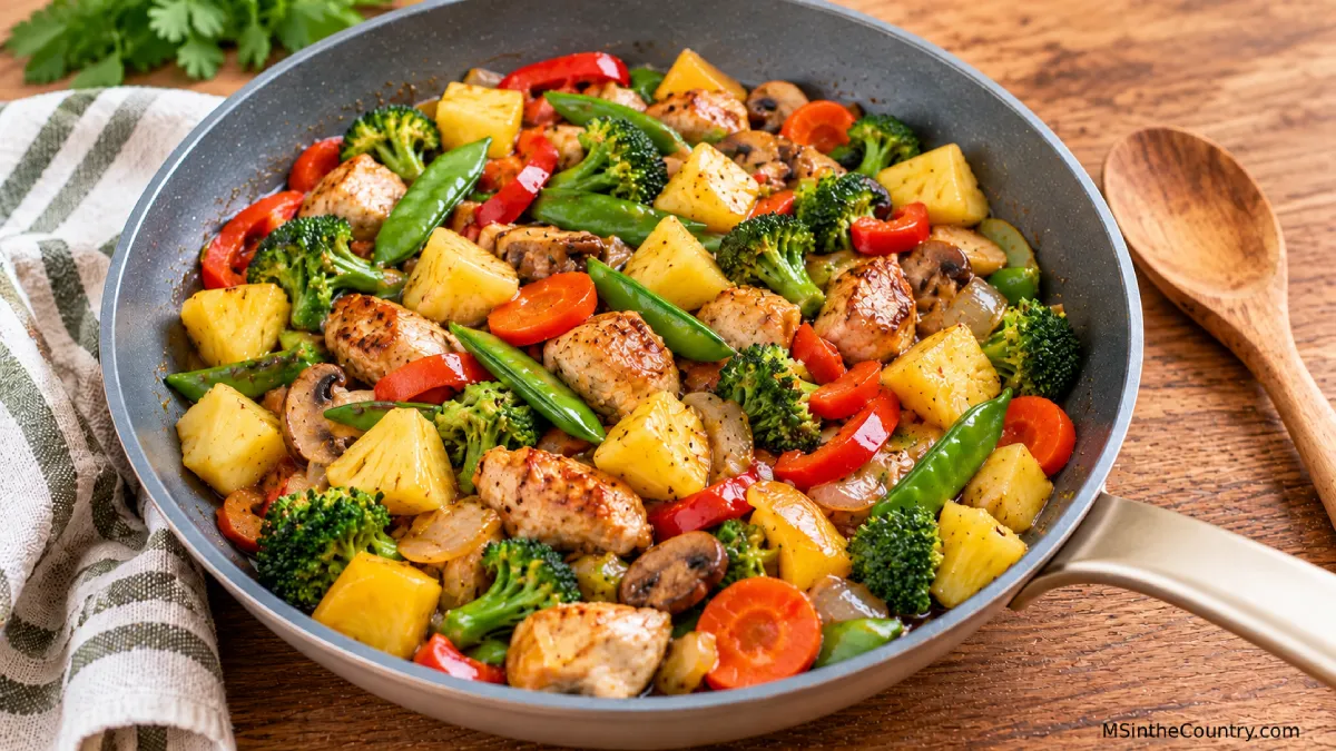 Easy Sweet and Savory Pineapple Stir-Fry