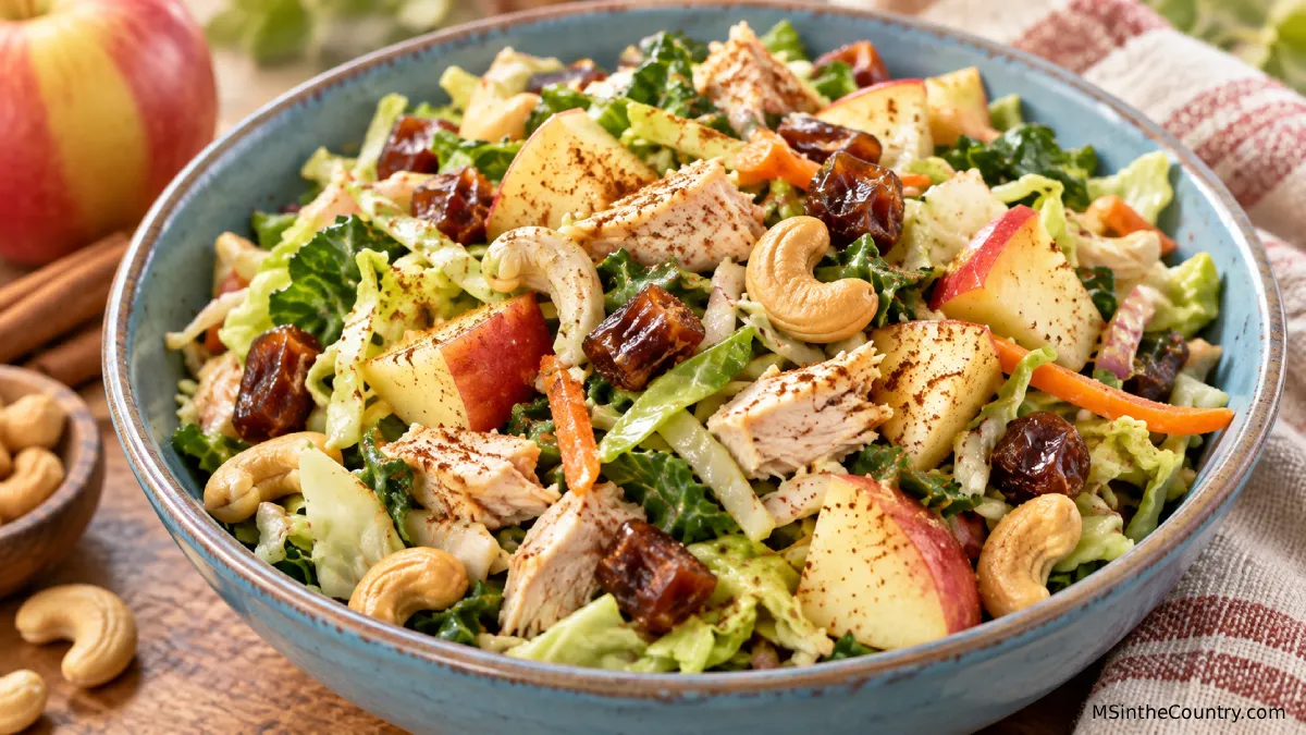 Effortless Harvest Chicken Bowl with Cinnamon Apples (One Pan, 10 Minutes)