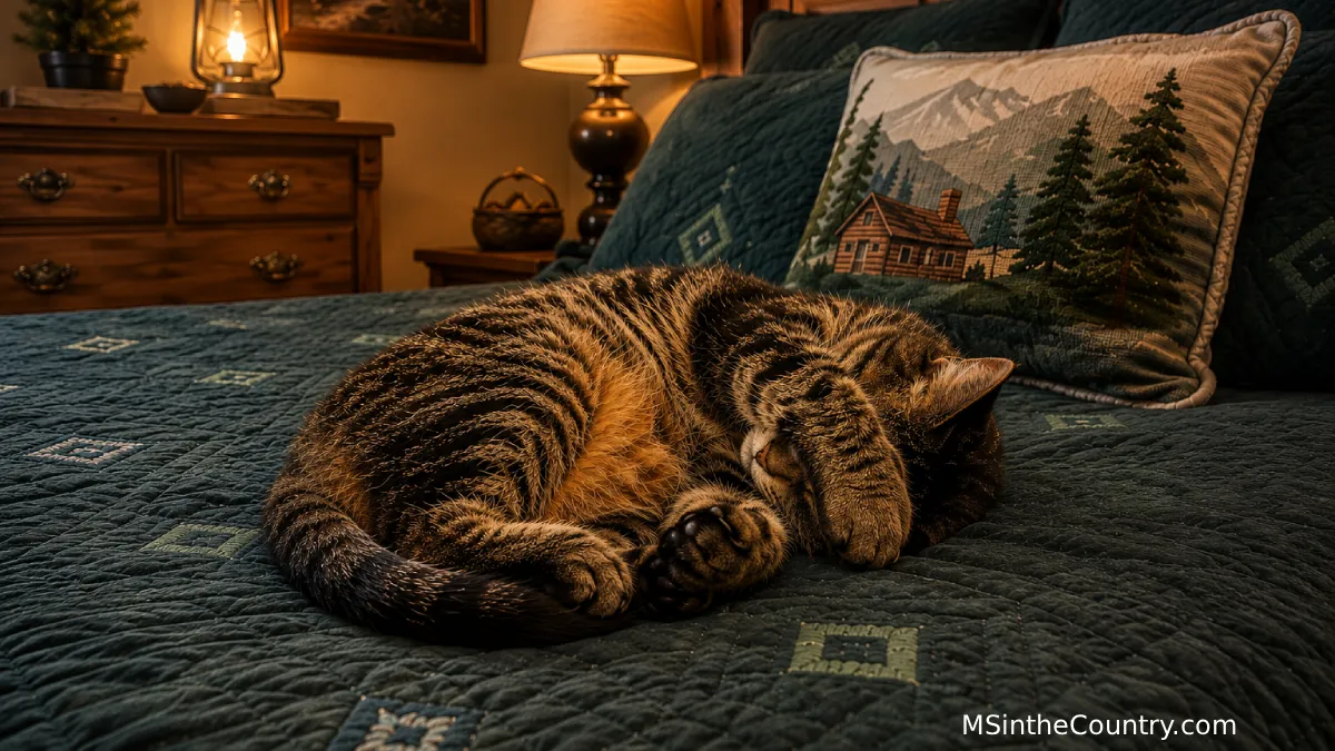 What does MS fatigue feel like? Tired tabby cat resting with her paw over her face.